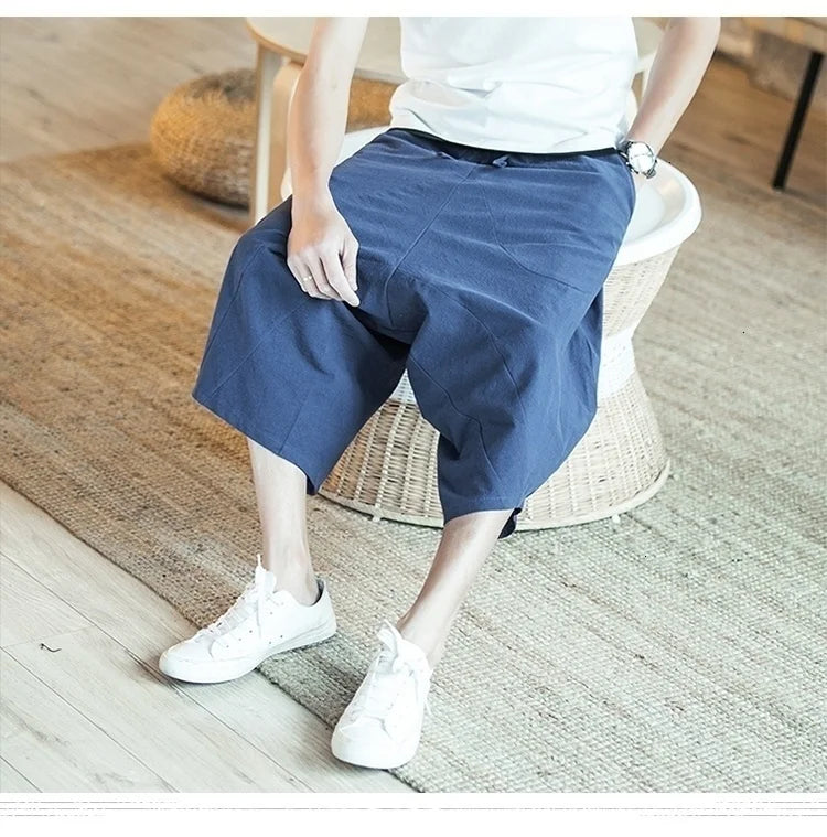 Harajuku Cotton Summer Harem Pants - Harem Pants Men