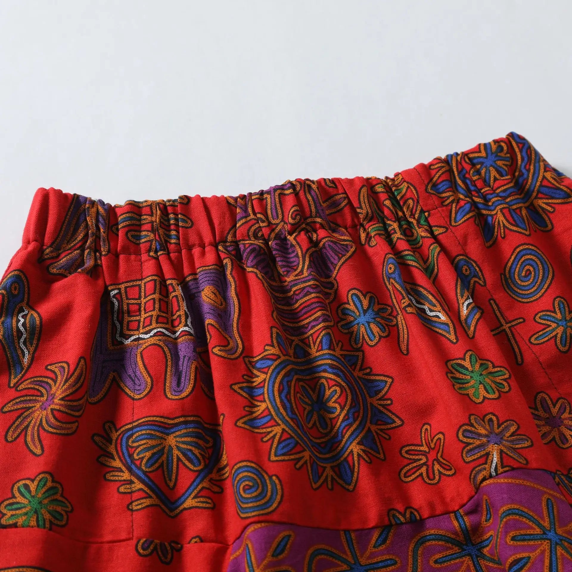 Red Vibe African Bloomers – Harem Pants Men Style - Harem Pants Men