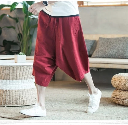 Harajuku Cotton Summer Harem Pants - Harem Pants Men