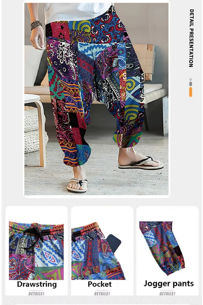 Patchwork Heritage Jogger – Harem Pants Men Style - Harem Pants Men