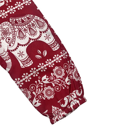 Elephant Pattern Festival Harem Pants for Men