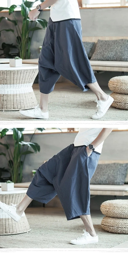 Harajuku Cotton Summer Harem Pants - Harem Pants Men