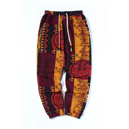 Boho Tribal Harem Pants for Men – Summer Cotton Linen - Harem Pants Men
