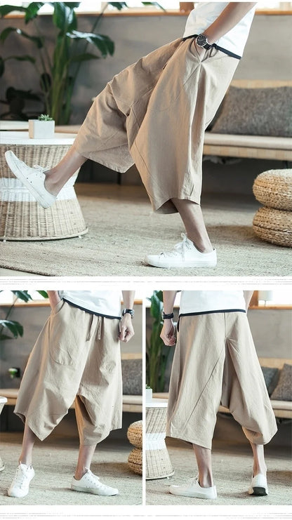Harajuku Cotton Summer Harem Pants - Harem Pants Men