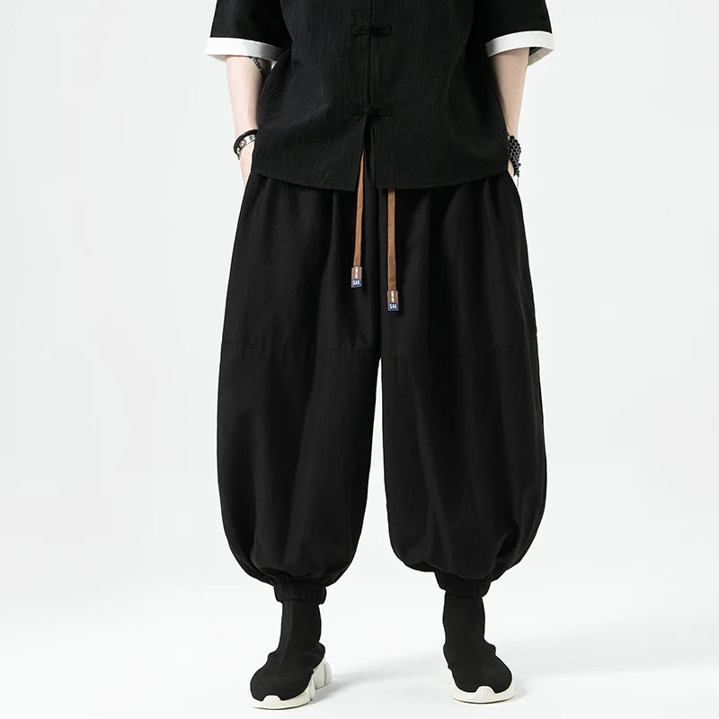 Men Wide Leg Lantern Pants