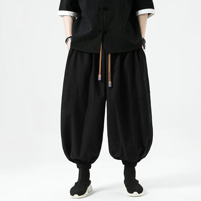 Men Wide Leg Lantern Pants
