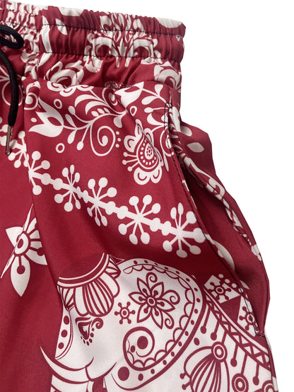 Elephant Pattern Festival Harem Pants for Men