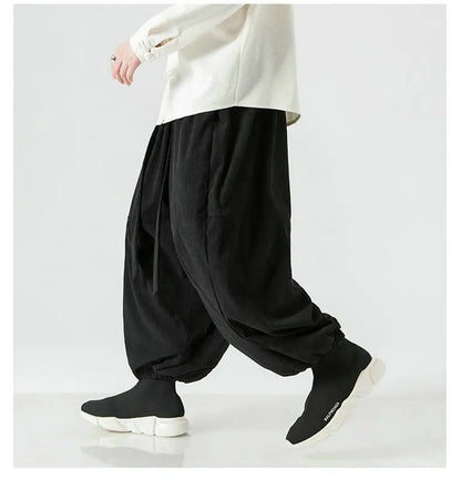 Corduroy Harem Pants for Men – Oversized Streetwear Trousers