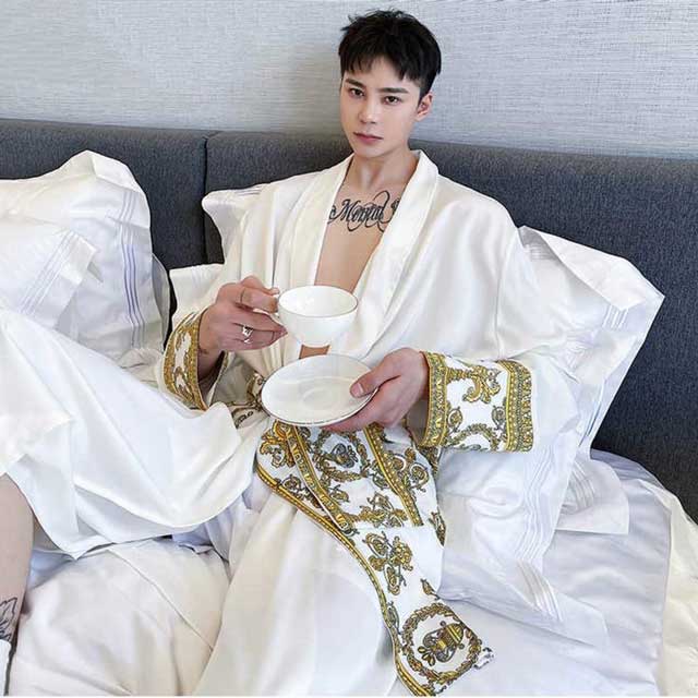 Soft Japanese Nightgown - Harem Pants Men