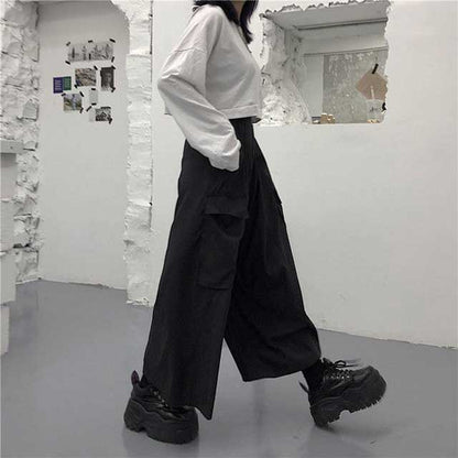 Wide Hakama Style Pants - Harem Pants Men