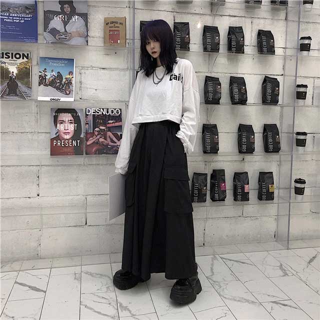 Wide Hakama Style Pants - Harem Pants Men