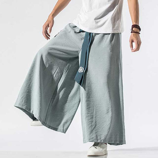 Wide Leg Hakama - Harem Pants Men