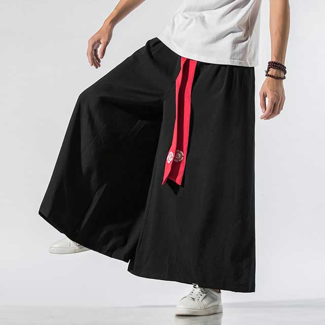 Wide Leg Hakama - Harem Pants Men
