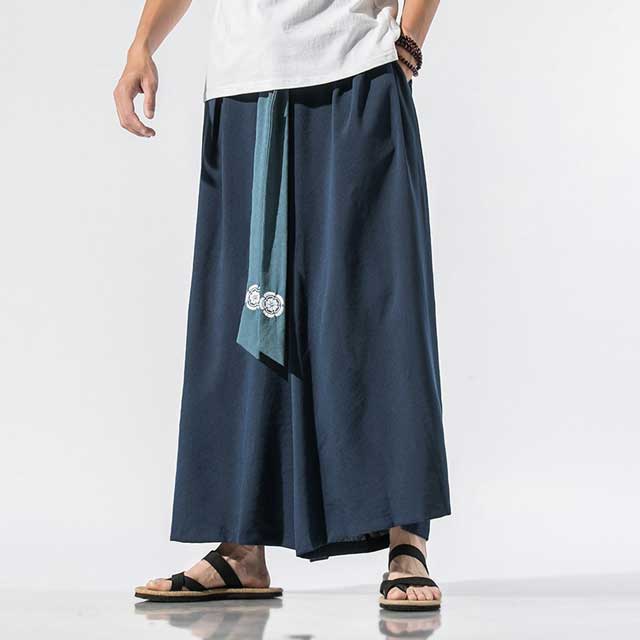Wide Leg Hakama - Harem Pants Men
