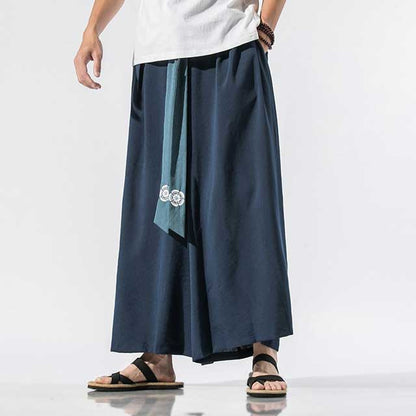 Wide Leg Hakama - Harem Pants Men
