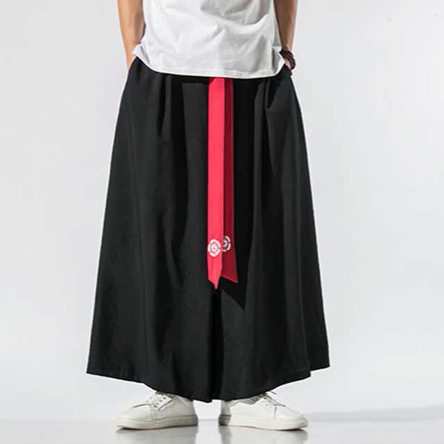 Wide Leg Hakama - Harem Pants Men