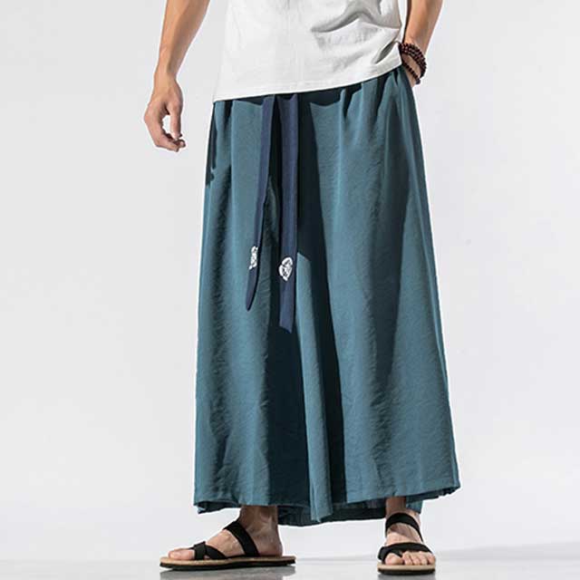 Wide Leg Hakama - Harem Pants Men