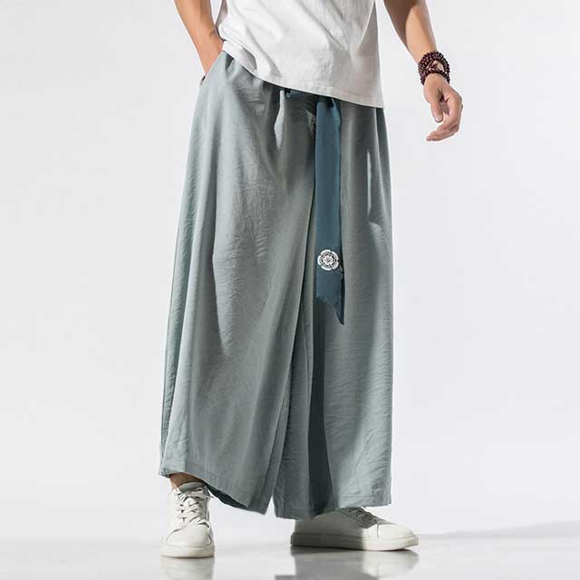 Wide Leg Hakama - Harem Pants Men