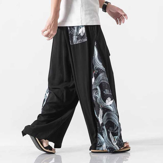 Harajuku Hakama Trousers - Harem Pants Men