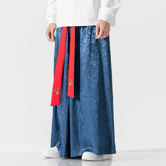 Silky Hakama Pants - Harem Pants Men